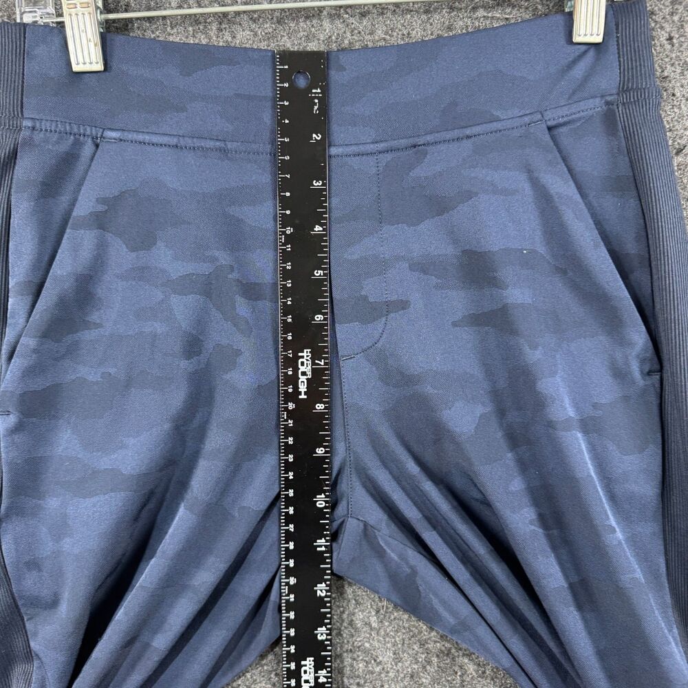 Athleta Brooklyn Camo Pants Women's 2 Petite Blue Navy Joggers Stretch - Picture 4 of 10